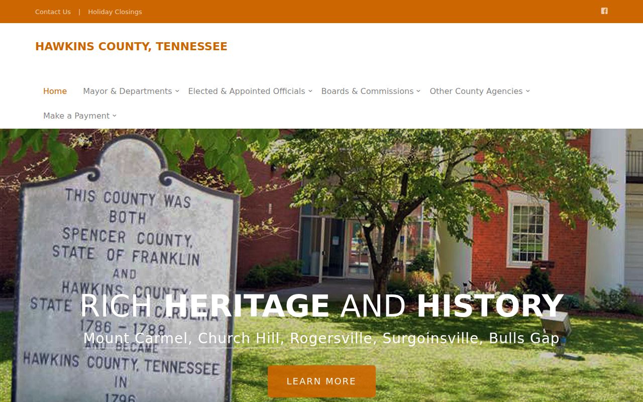 Hawkins County criminal history government records directory