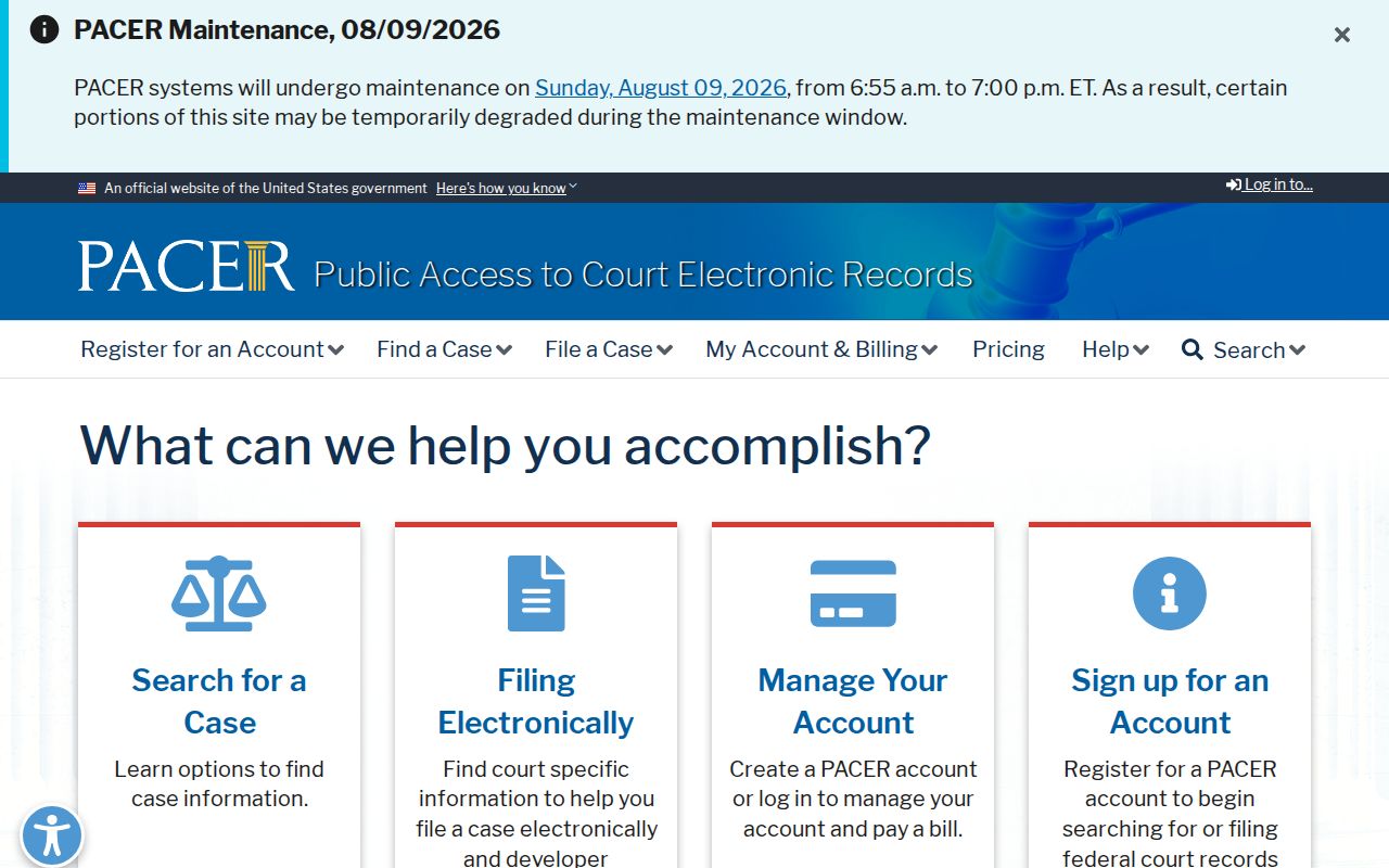 Hawkins County criminal history PACER federal case access