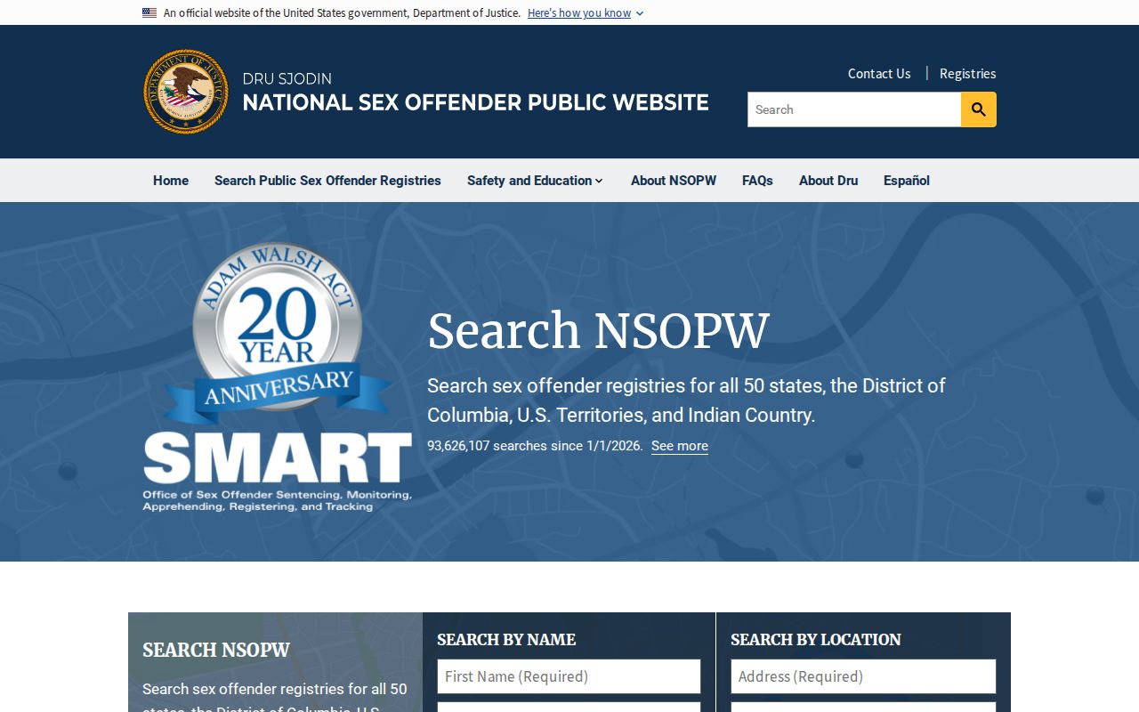 National NSOPW search supporting Hawkins County registry checks
